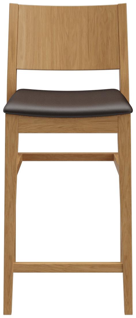 Abbildung halbhoher Hocker Quin Vorderansicht