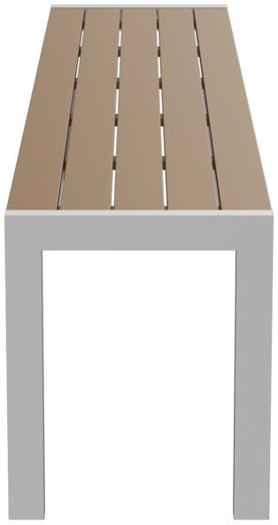 Abbildung 3-seater bench Risa Seitenansicht