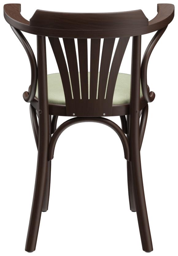 Abbildung Chaise à accoudoirs Greta Rückansicht