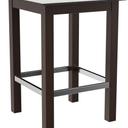 Abbildung halbhoher Tisch Dunia Schrägansicht