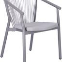 Abbildung Chaise à accoudoirs Zaki Schrägansicht