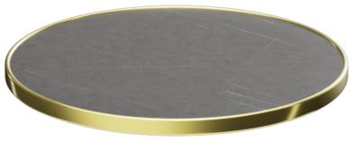 Abbildung Tischplatte Easy Gold Seitenansicht
