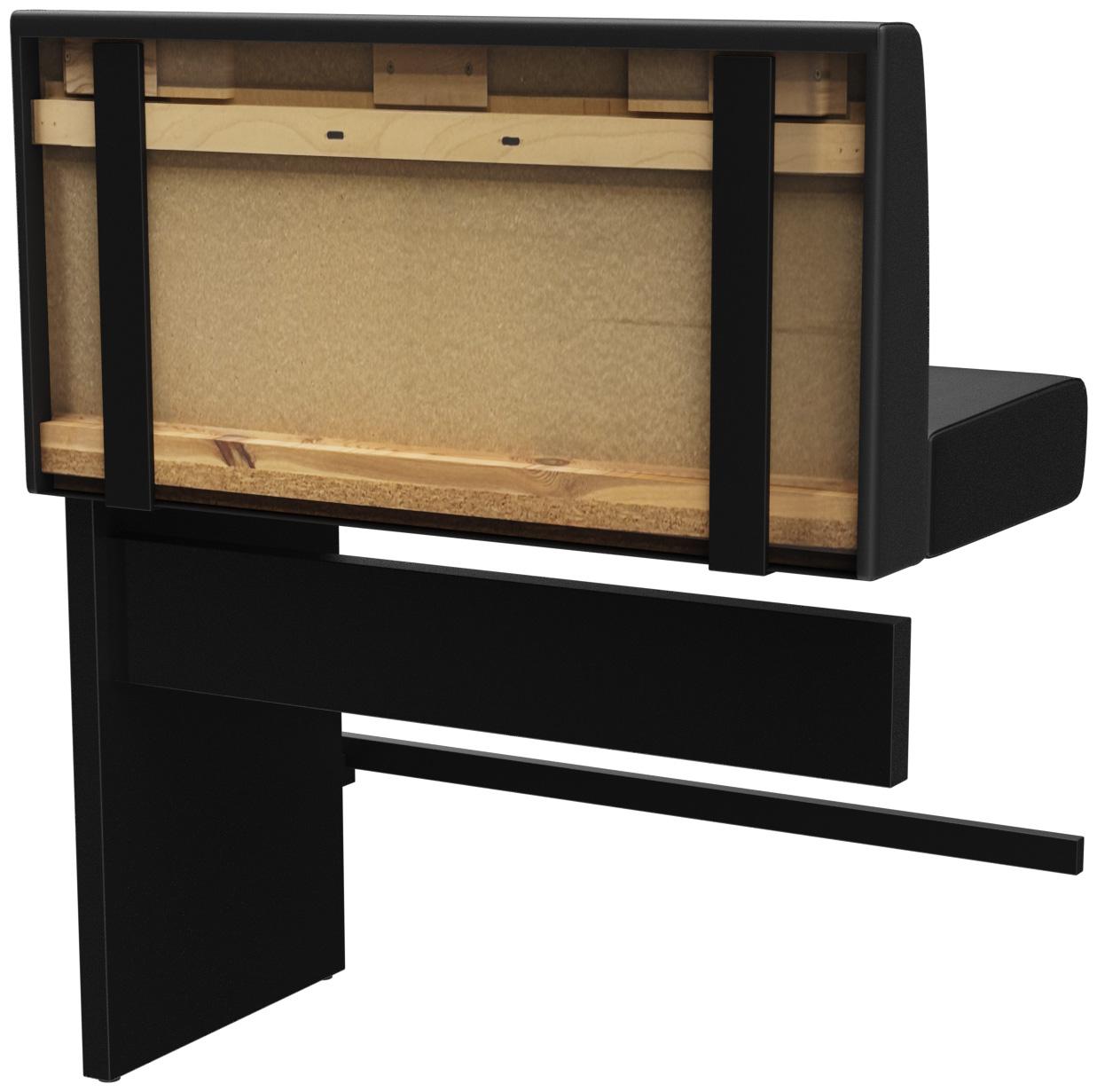 Abbildung Anbau-/Abschlusselement 100 cm H-Line Schrägansicht