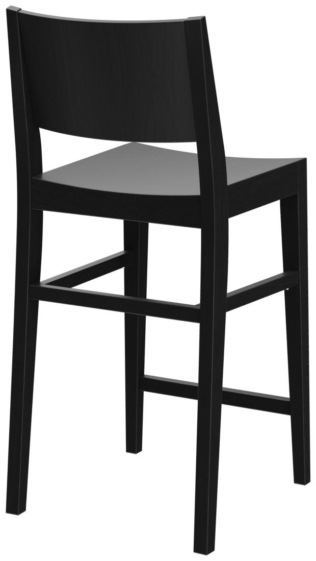 Abbildung halbhoher Hocker Quin Schrägansicht