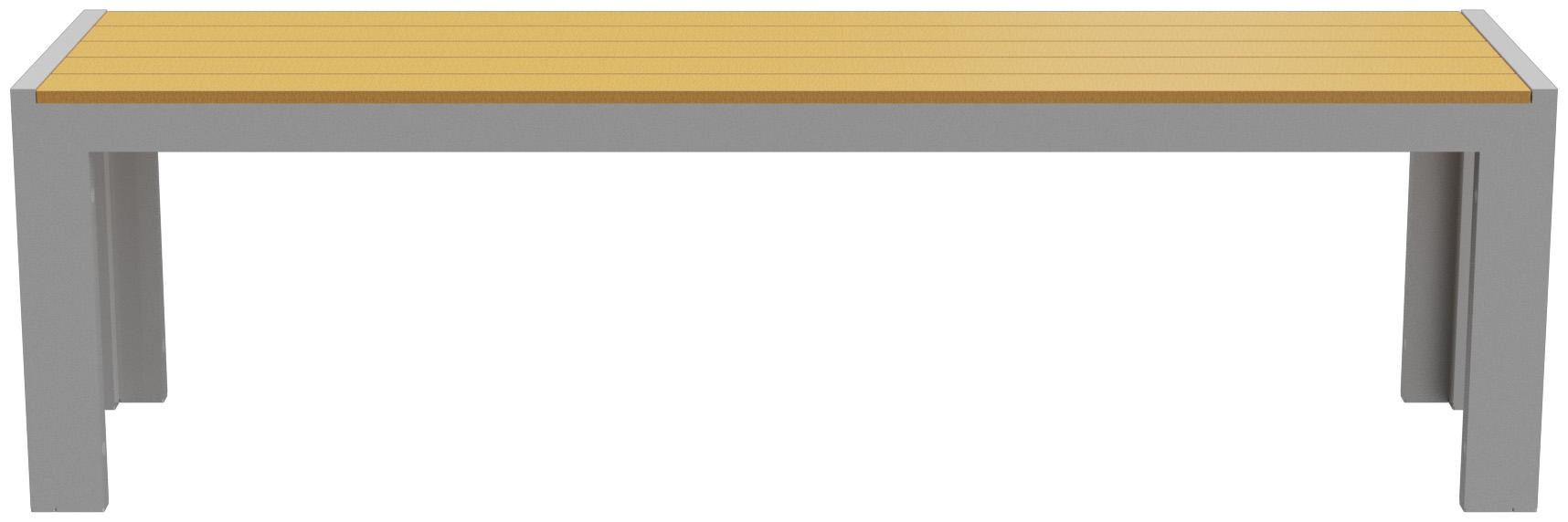 Abbildung 3-Sitzer-Bank Risa Rückansicht