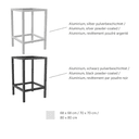 Abbildung Table haute Tivon