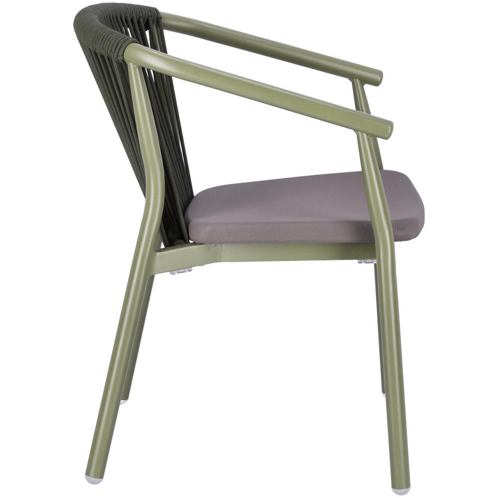 Abbildung Chaise à accoudoirs Zaki Seitenansicht
