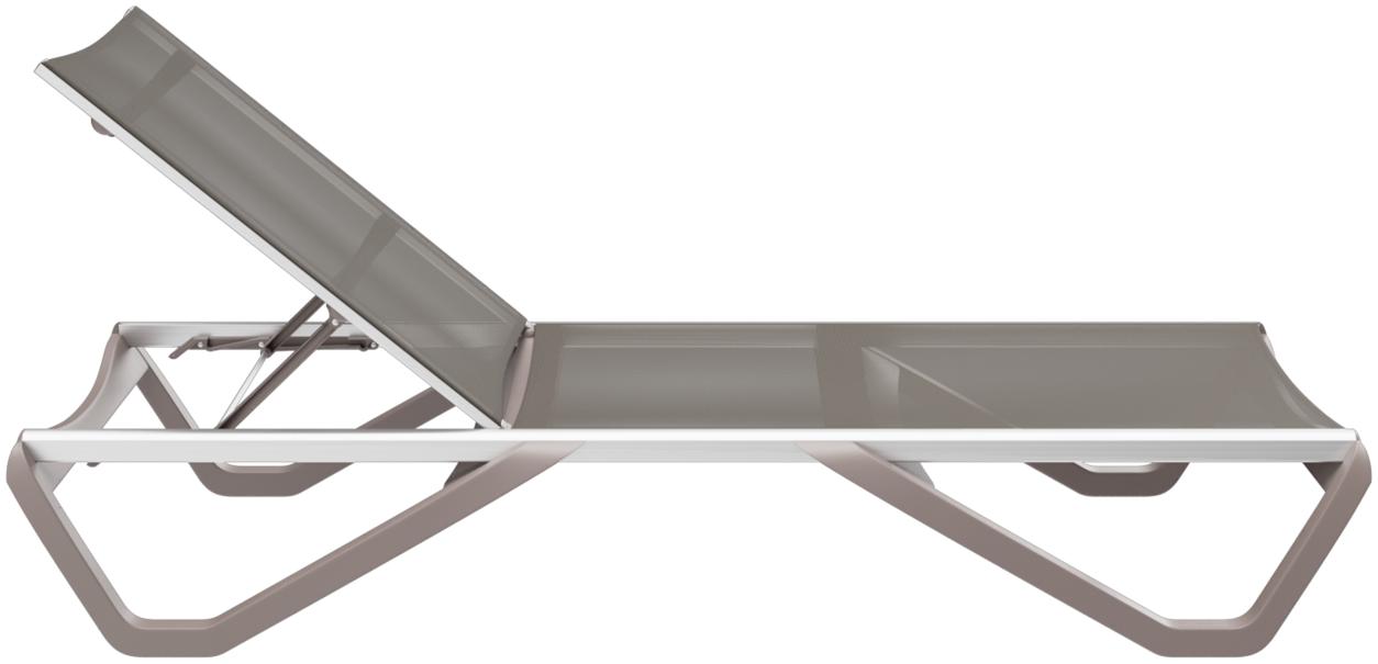 Abbildung chaise longue Soliana Seitenansicht