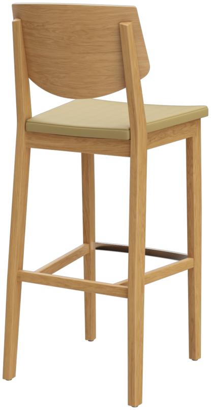 Abbildung sgabello da bar Quorum C Schrägansicht