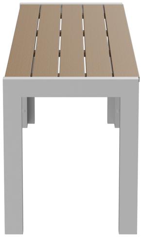Abbildung 2-seater bench Risa Seitenansicht