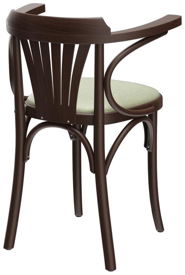 Abbildung Chaise à accoudoirs Greta Schrägansicht