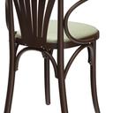 Abbildung Chaise à accoudoirs Greta Schrägansicht