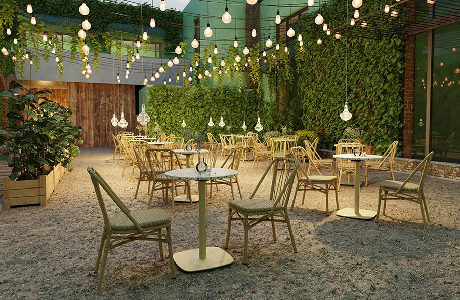 Abbildung Tafelblad Gano Terrazzo Ambiente