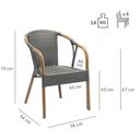 Abbildung Chaise à accoudoirs Malva