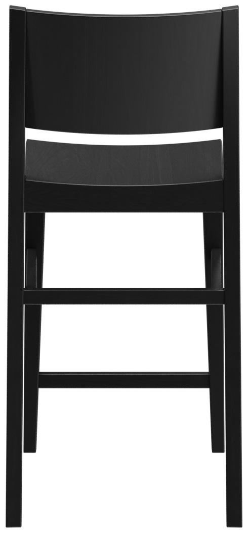 Abbildung halbhoher Hocker Quin Rückansicht