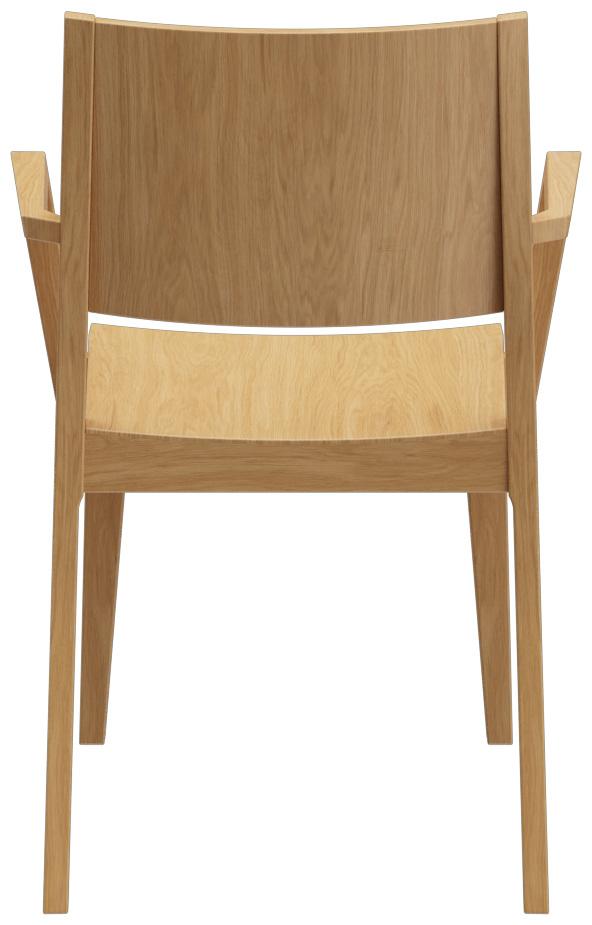 Abbildung Chaise à accoudoirs Quin Rückansicht