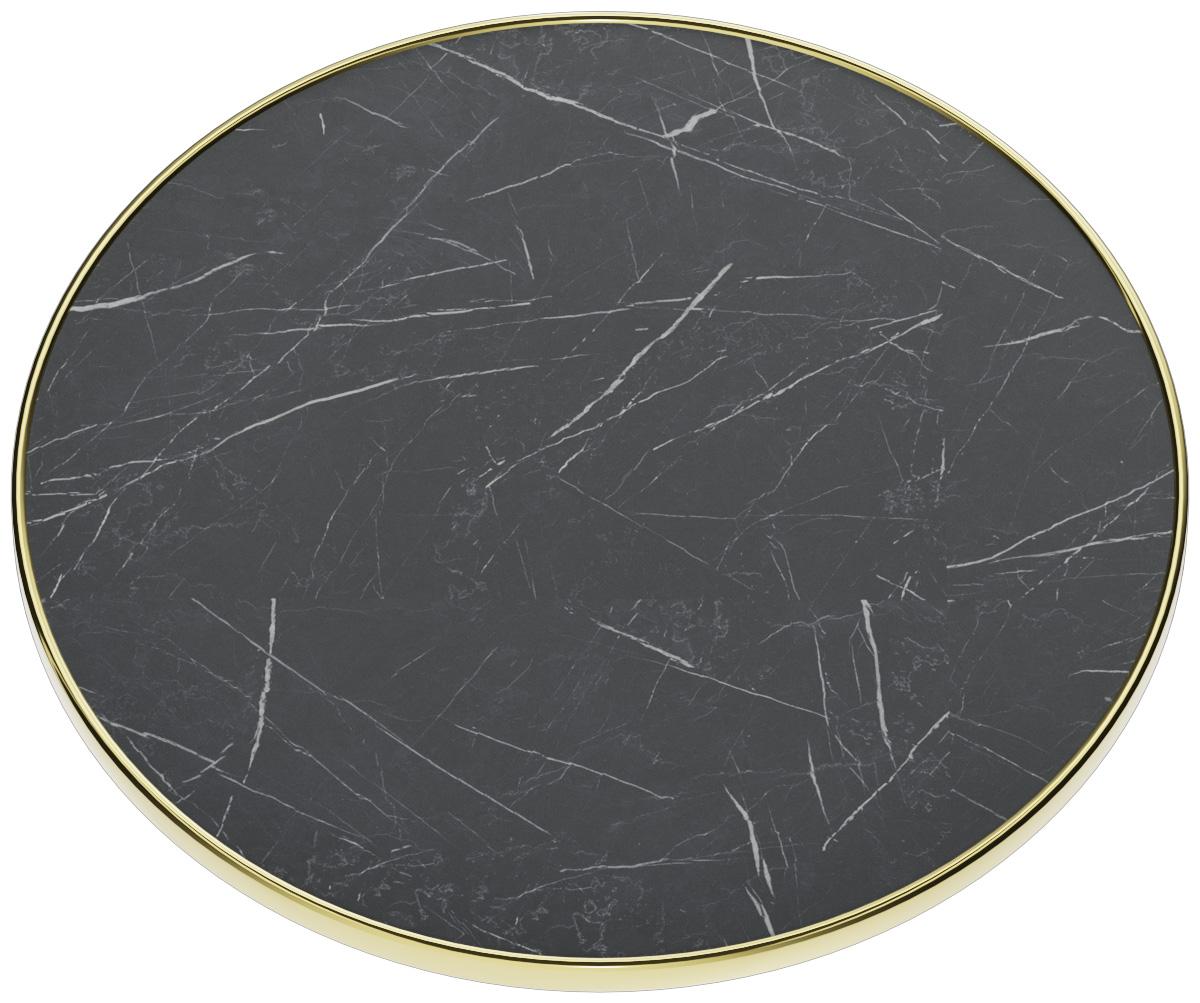 Abbildung Plateau de table Easy Gold Halla Schrägansicht