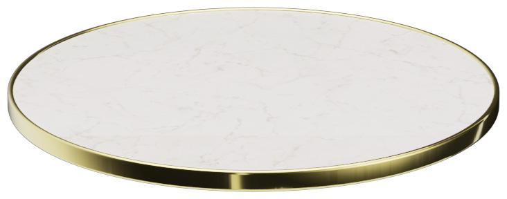 Abbildung Plateau de table Easy Gold Halla Vorderansicht
