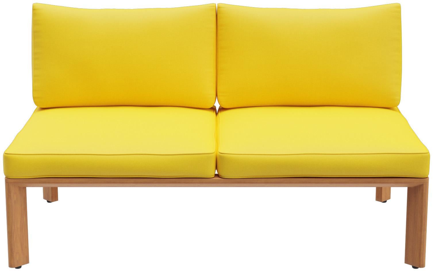 Abbildung 2-Sitzer-Element Lorcan Vorderansicht