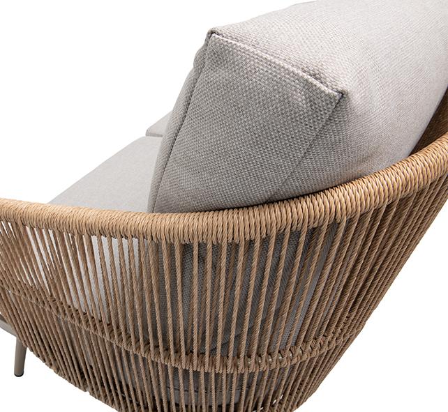 Abbildung 2-Sitzer-Element Sanaia Detailansicht