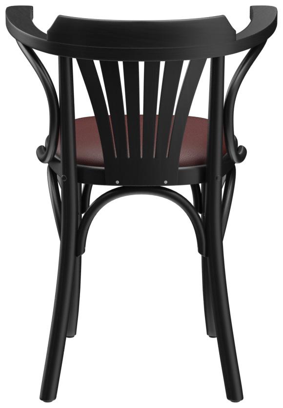 Abbildung Chaise à accoudoirs Greta Rückansicht