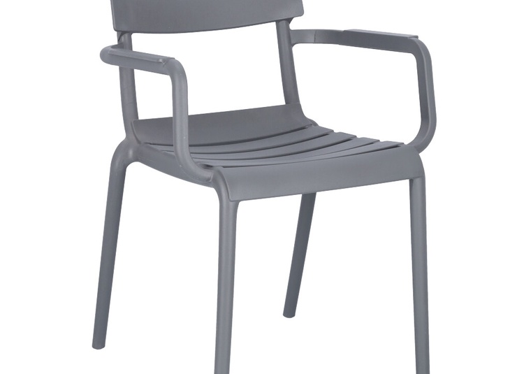 Abbildung Chaise à accoudoirs Estela Schrägansicht