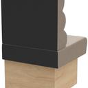 Abbildung Left-hand end element 60 cm Ripple Schrägansicht