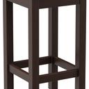 Abbildung halbhoher Hocker Delu Schrägansicht