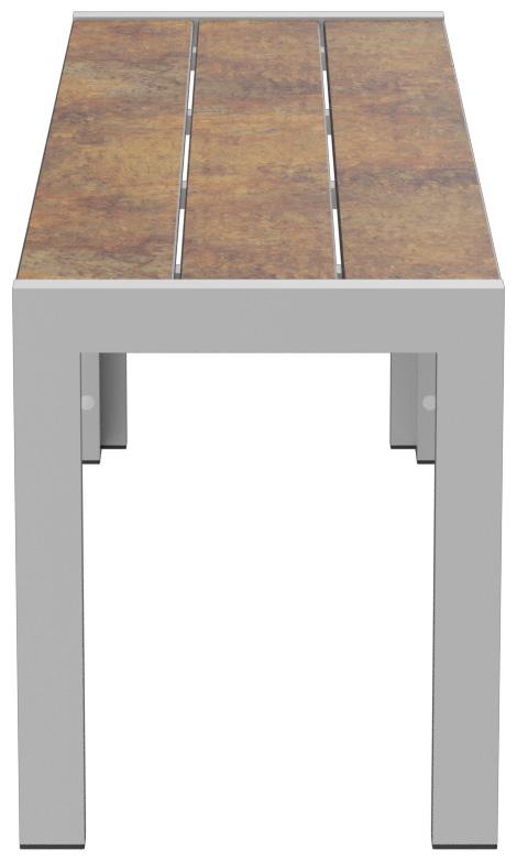 Abbildung 2-Sitzer-Bank Torger Seitenansicht