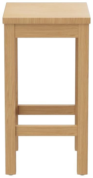 Abbildung halbhoher Hocker Delu Seitenansicht