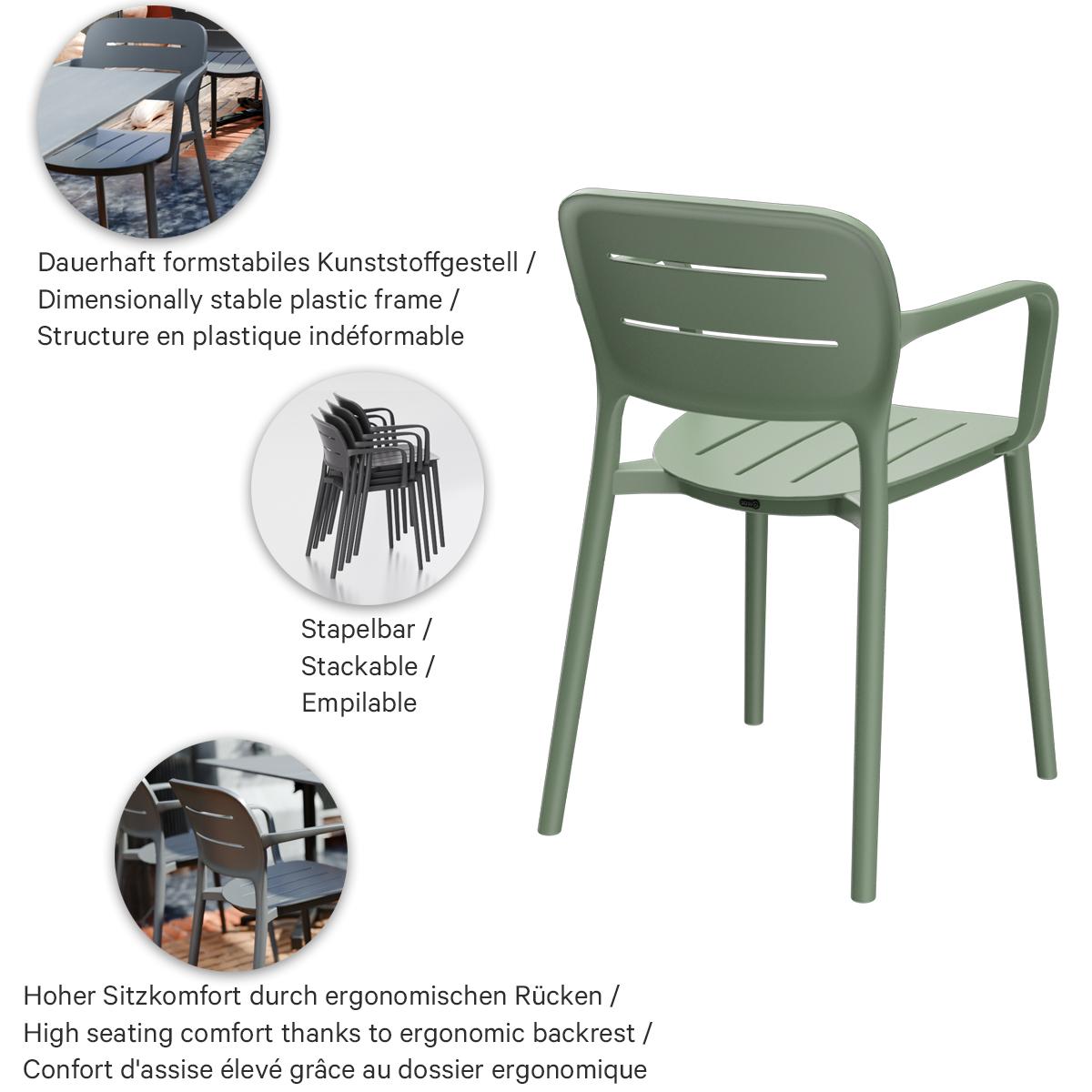 Abbildung Chaise à accoudoirs Elira