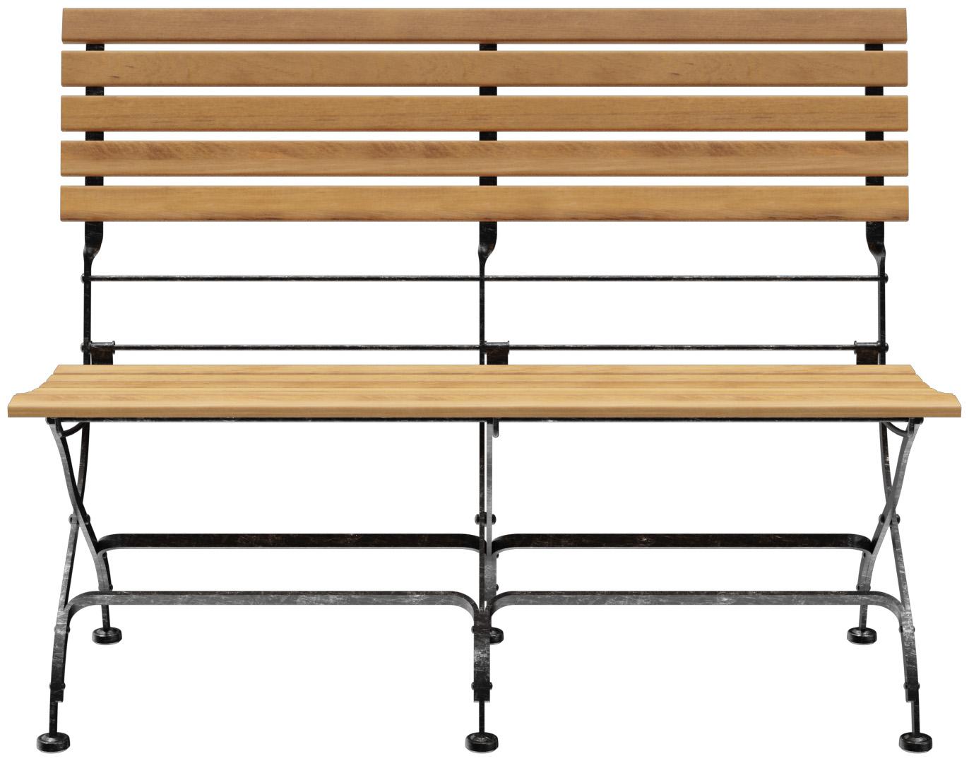 Abbildung 2-Sitzer-Bank Valentin Vorderansicht