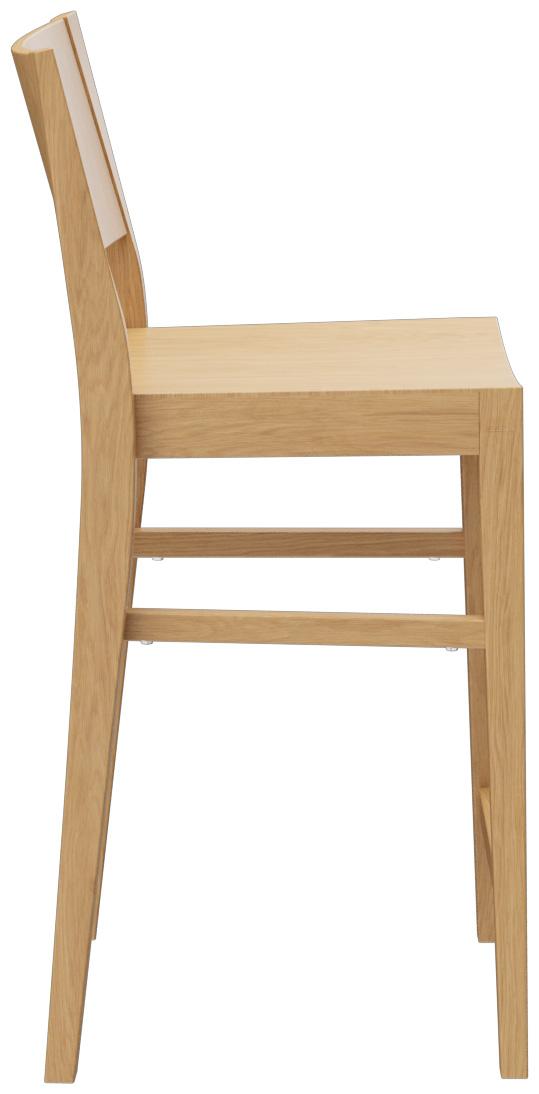 Abbildung halfhoge kruk Quin Seitenansicht