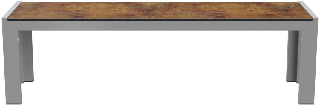 Abbildung 3-seater bench Gates Vorderansicht
