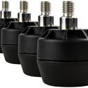 Abbildung Accessoires Flat Equalizer M8, 1 set bestaande uit 4 Vloerglijders Schrägansicht