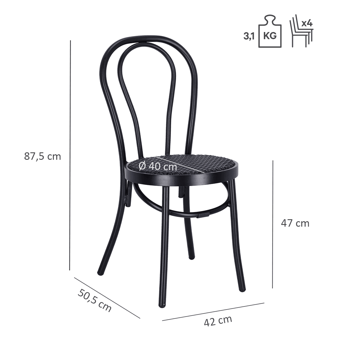 Abbildung chaise Hion