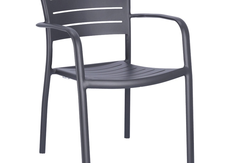 Abbildung Chaise à accoudoirs Helke Schrägansicht
