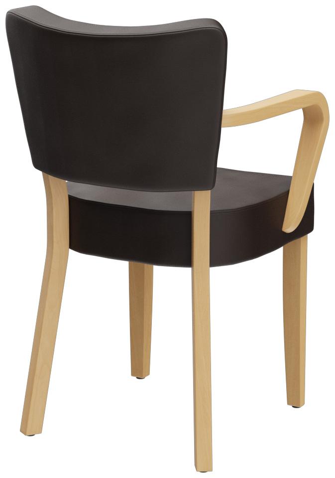 Abbildung Chaise à accoudoirs Damara Schrägansicht