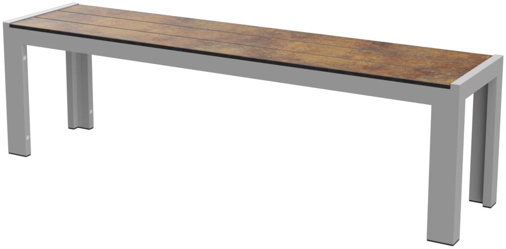 Abbildung 3-seater bench Gates Schrägansicht