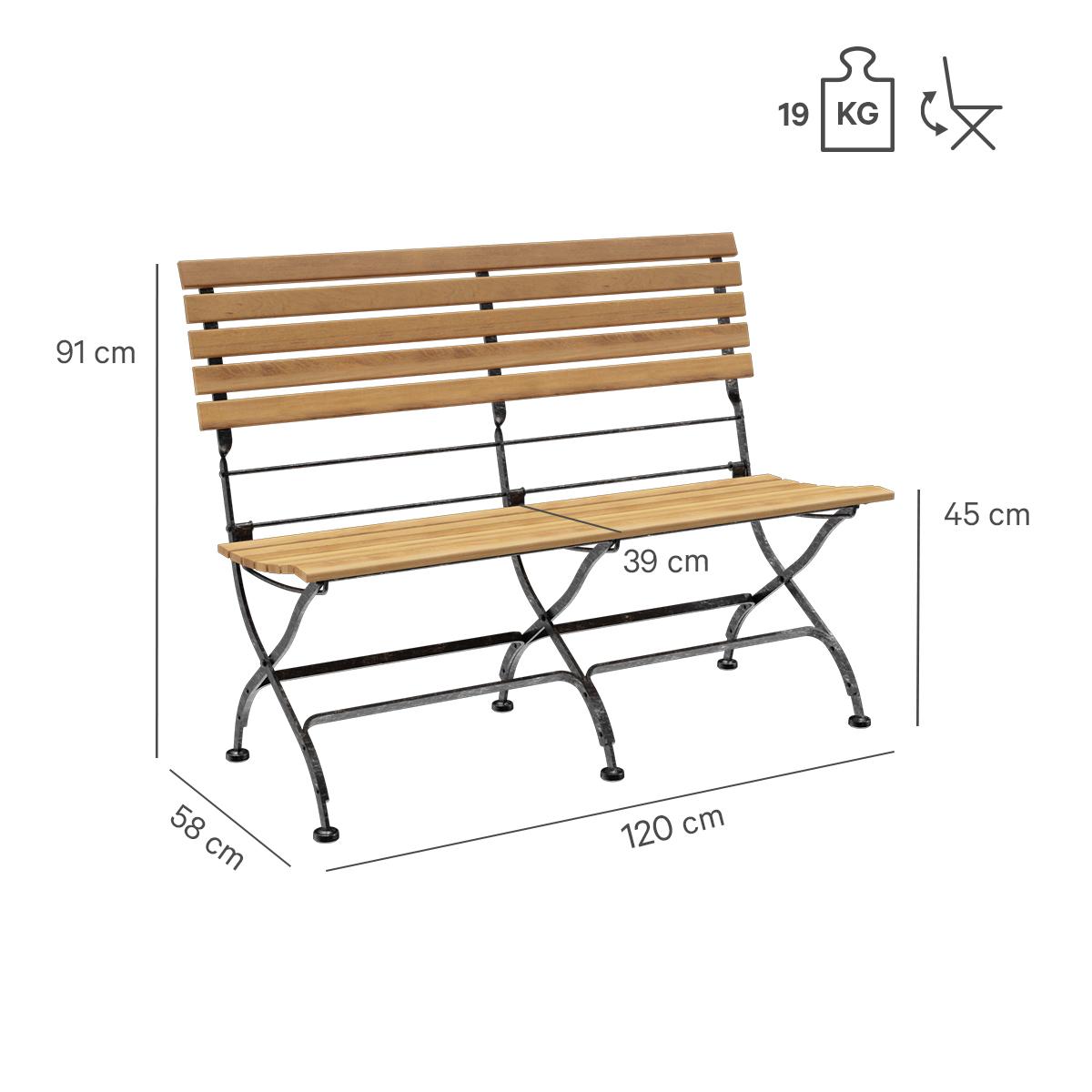 Abbildung 2-Sitzer-Bank Valentin