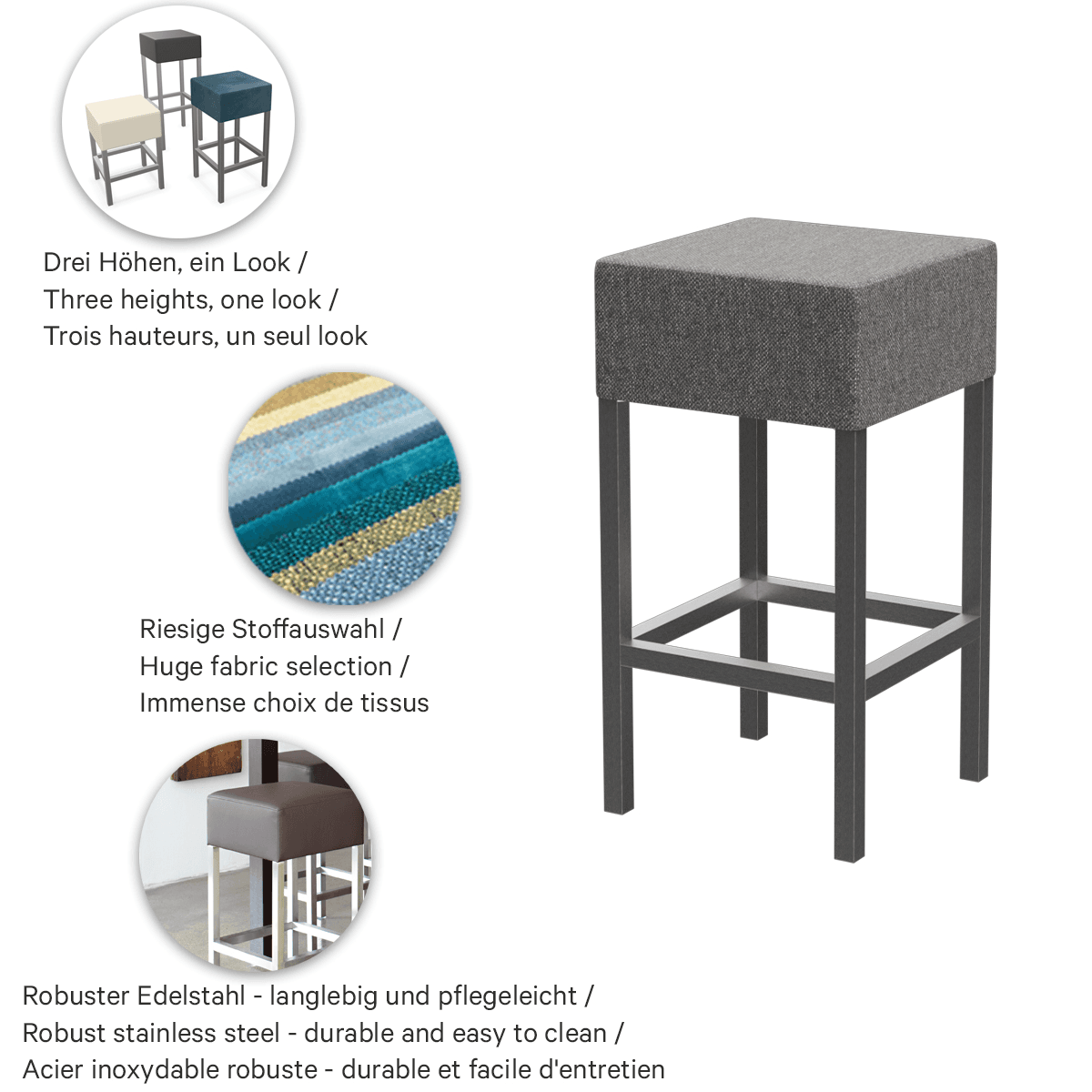 Abbildung Tabouret mi-hauteur Yes
