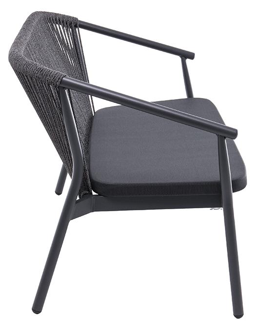 Abbildung 2-Sitzer Lounge Zaki Seitenansicht