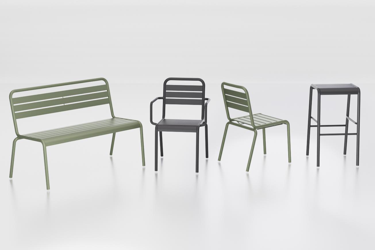 Abbildung 2-seater bench Heco