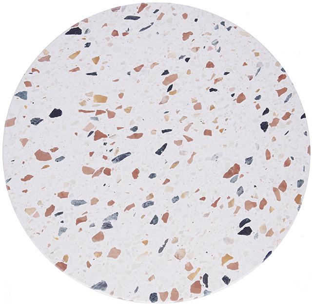 Abbildung Tischplatte Gano Terrazzo Schrägansicht