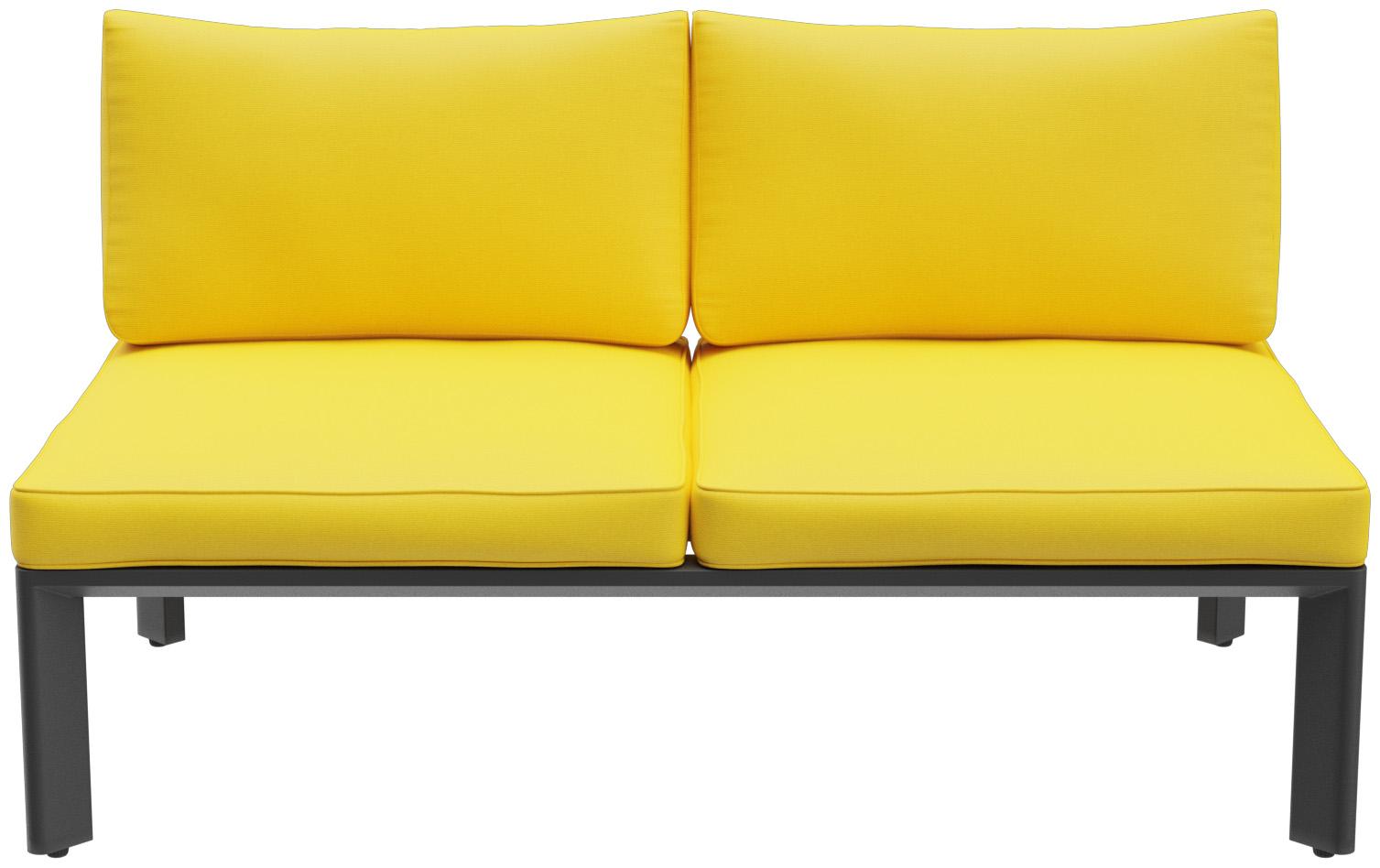 Abbildung 2-Sitzer-Element Lorcan Vorderansicht