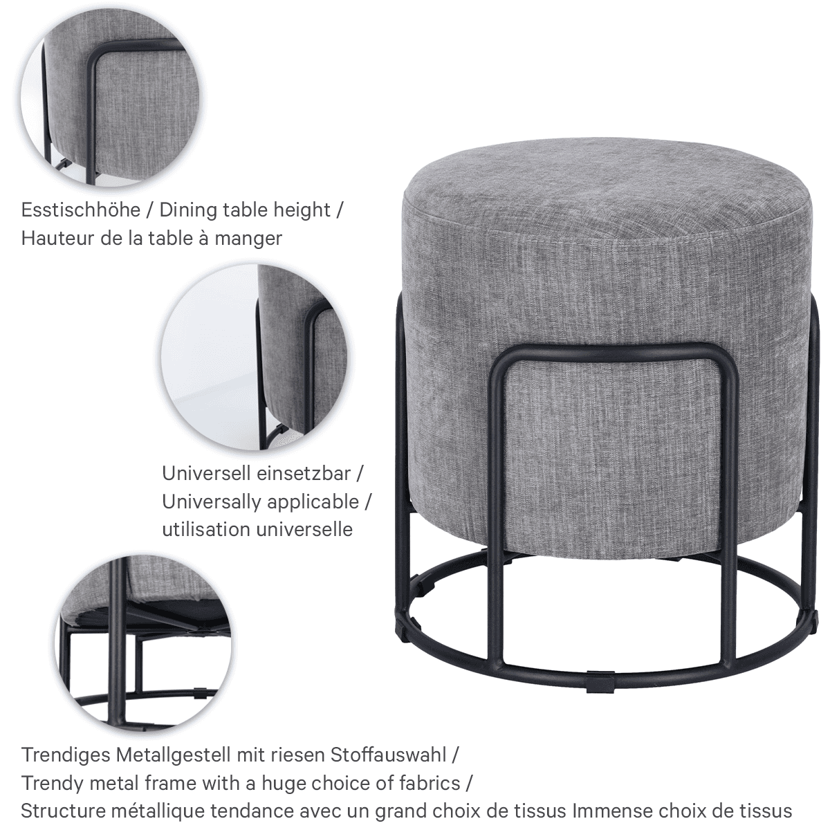 Abbildung tabouret Doria M