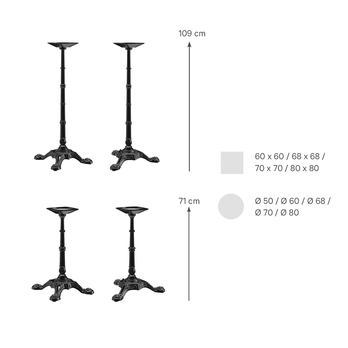 Abbildung Table haute Venera