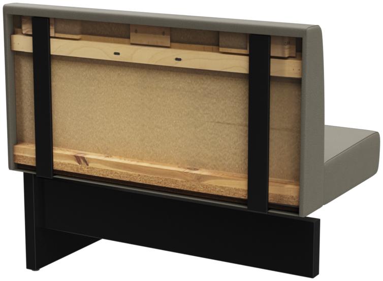 Abbildung Extension/End element 100 cm H-Line Schrägansicht