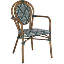 Abbildung Chaise à accoudoirs Marco Schrägansicht