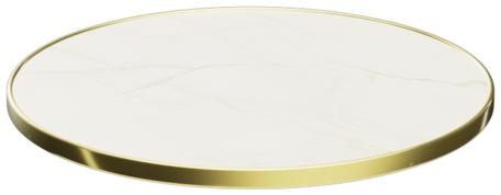 Abbildung Tischplatte Easy Gold Schrägansicht